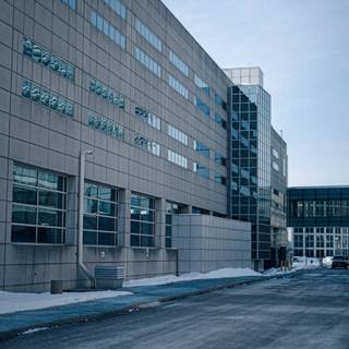 Hospital building wallpaper