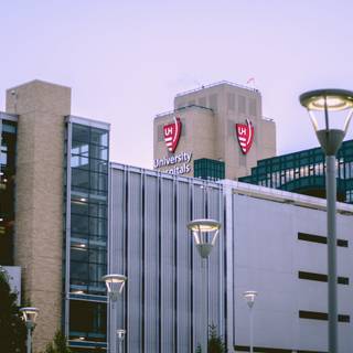 Hospital building wallpaper