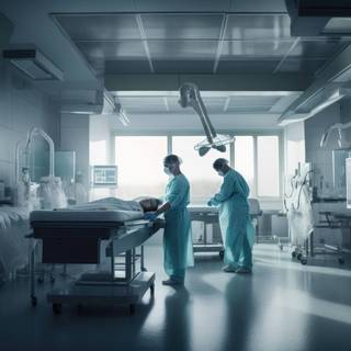 Hospital building wallpaper