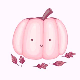 Pink pumpkin wallpaper