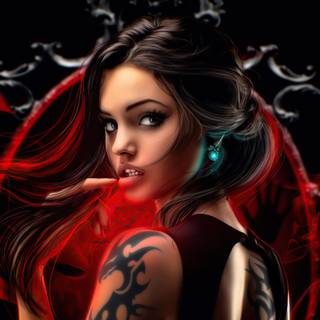 Tattoo woman wallpaper