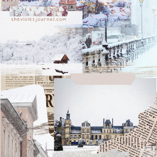 iPad winter collage wallpaper
