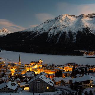 Mountain winter 4k wallpaper