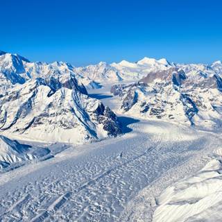 Mountain winter 4k wallpaper