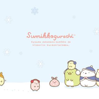 Kawaii winter desktop wallpaper