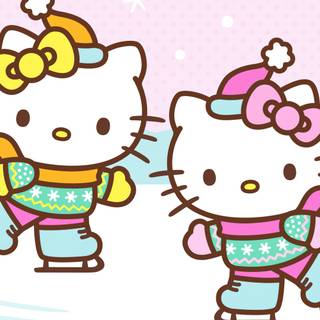 Kawaii winter desktop wallpaper