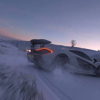 Winter super cars wallpaper