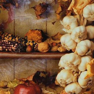 Rustic autumn harvest wallpaper