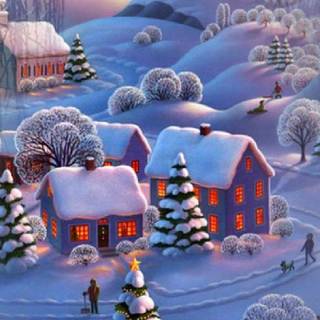 Christmas winter phone wallpaper