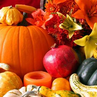 Rustic autumn harvest wallpaper