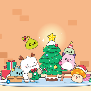 Kawaii winter desktop wallpaper