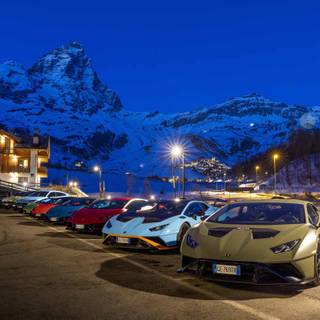 Winter super cars wallpaper