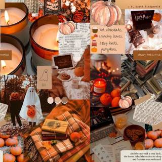Rustic autumn harvest wallpaper