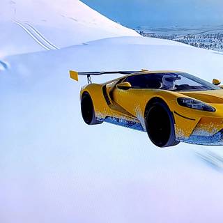 Winter sport car wallpaper