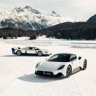 Winter super cars wallpaper