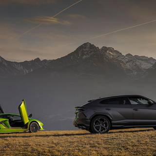 Winter super cars wallpaper