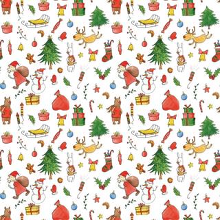Christmas doodle wallpaper