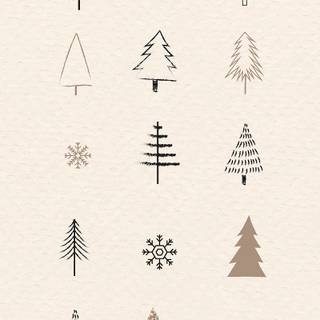 Christmas doodle wallpaper