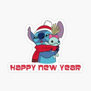 Happy New Year Stitch wallpaper