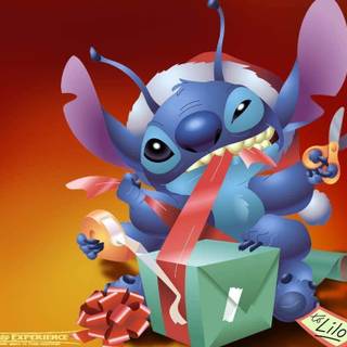 Stitch New Years Eve wallpaper