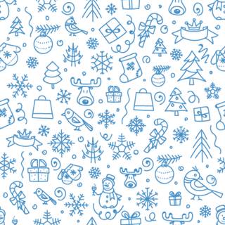 Christmas doodle wallpaper