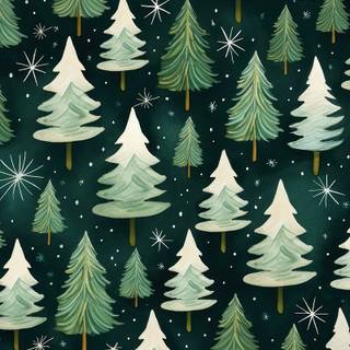 Watercolor Christmas wallpaper