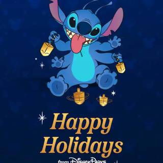 Happy New Year Stitch wallpaper