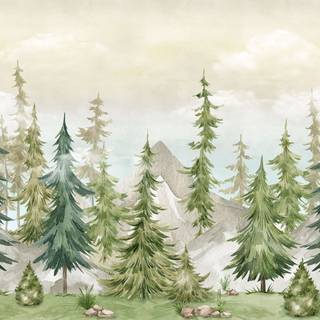 Watercolor Christmas wallpaper