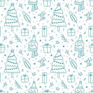 Christmas doodle wallpaper