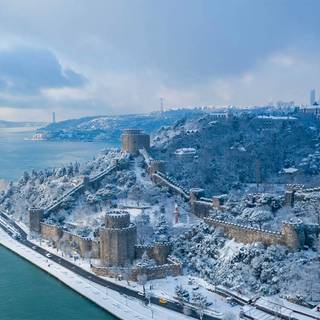 Instanbul winter wallpaper
