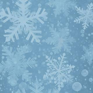 Winter white and blue wallpaper