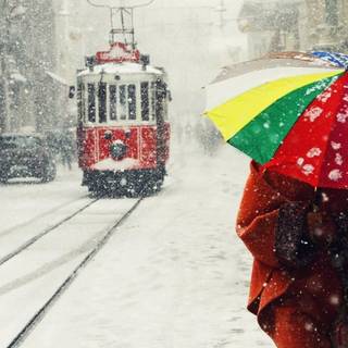 Instanbul winter wallpaper