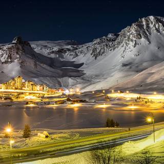 Village winter nature wallpaper