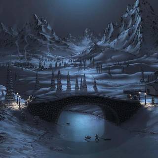 Winter art PC wallpaper