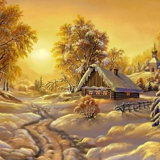 Winter art PC wallpaper