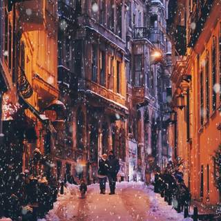 Instanbul winter wallpaper
