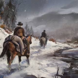 Winter art PC wallpaper