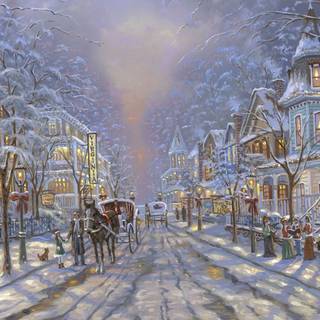 Winter art PC wallpaper