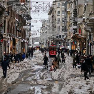 Instanbul winter wallpaper