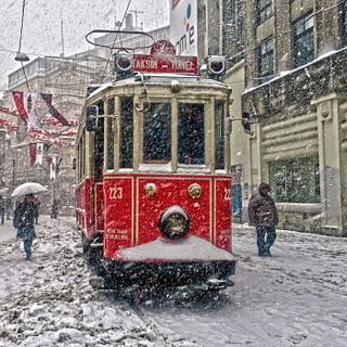 Instanbul winter wallpaper