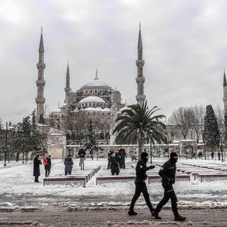 Instanbul winter wallpaper