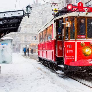 Instanbul winter wallpaper