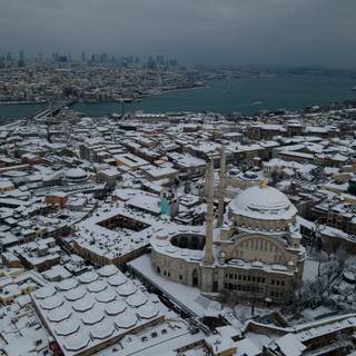 Instanbul winter wallpaper