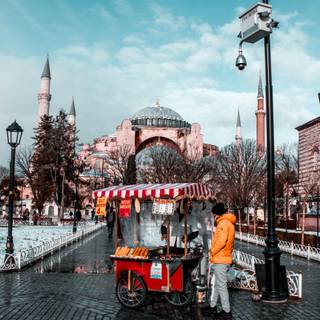 Instanbul winter wallpaper