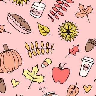 Pink Thanksgiving computer wallpaper