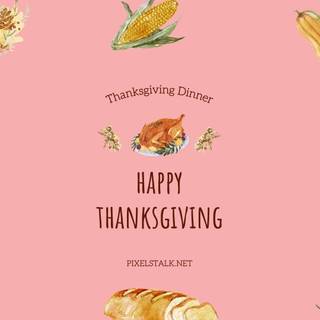 Pink Thanksgiving computer wallpaper