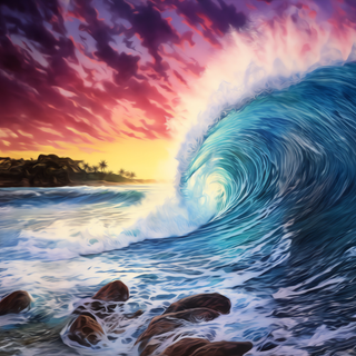 Tsunami 4k wallpaper