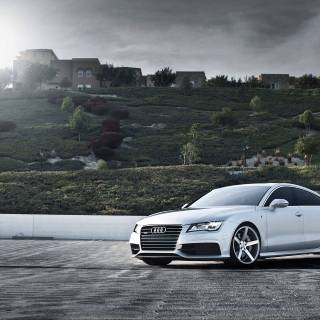 Audi white wallpaper