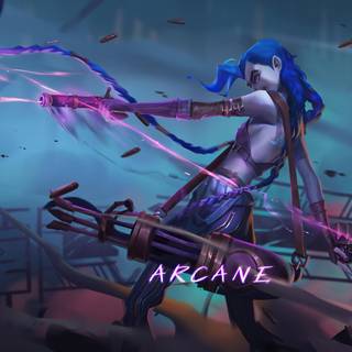 Jinx Arcane 4k wallpaper