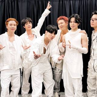 BTS desktop dark wallpaper